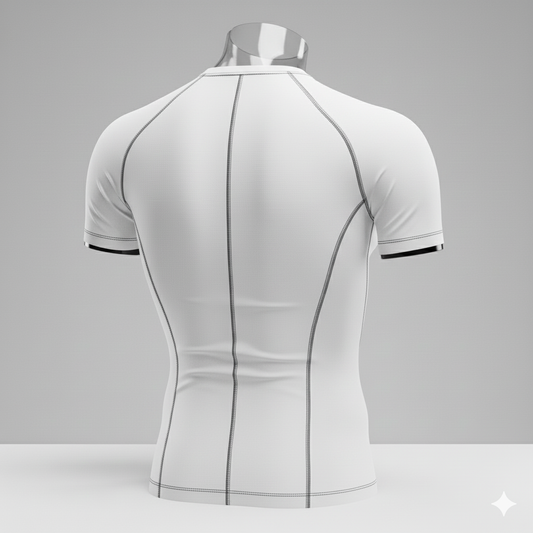 Short Sleeve Compression T-shirt White