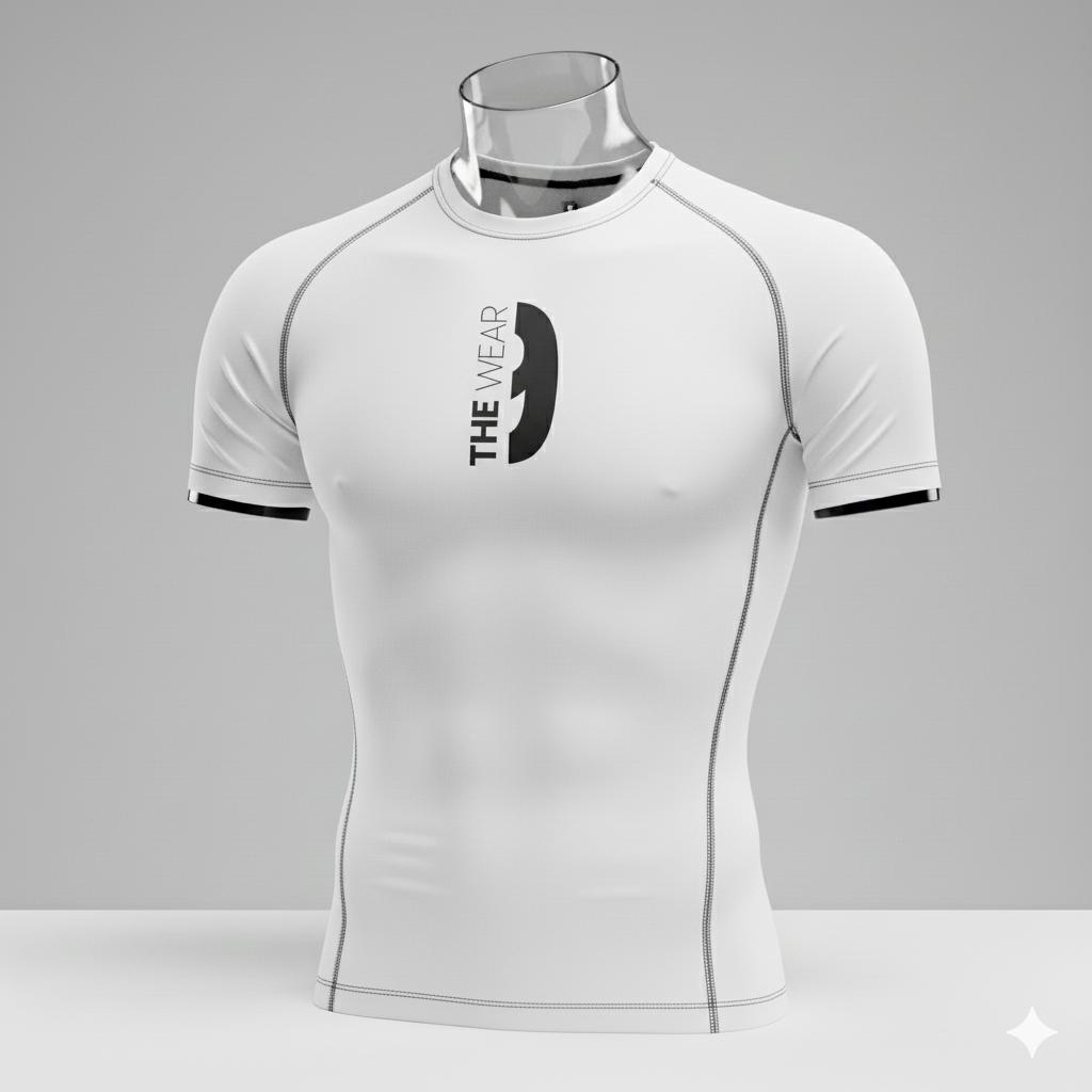 Short Sleeve Compression T-shirt White