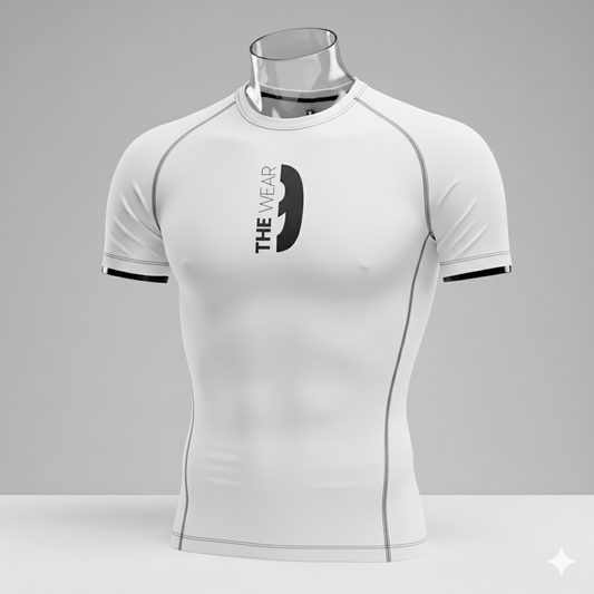Short Sleeve Compression T-shirt White