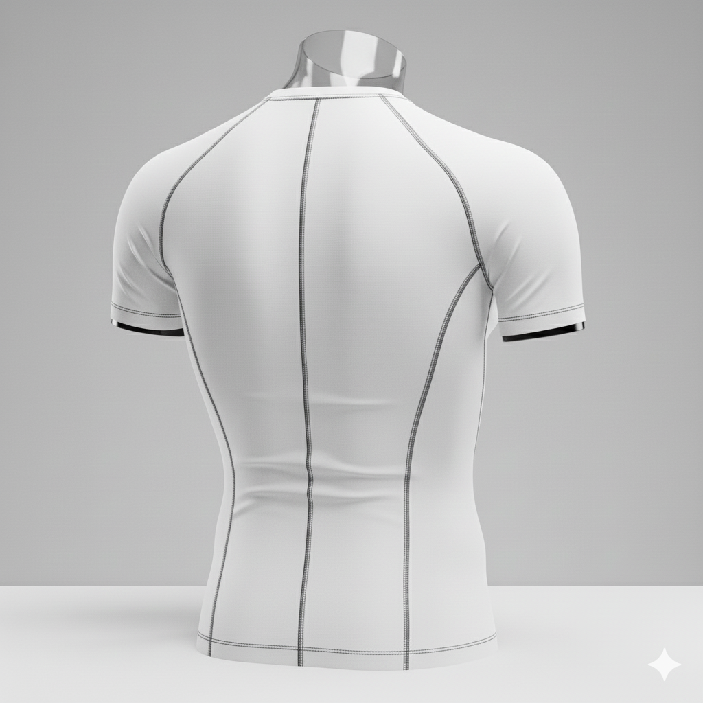 Short Sleeve Compression T-shirt White