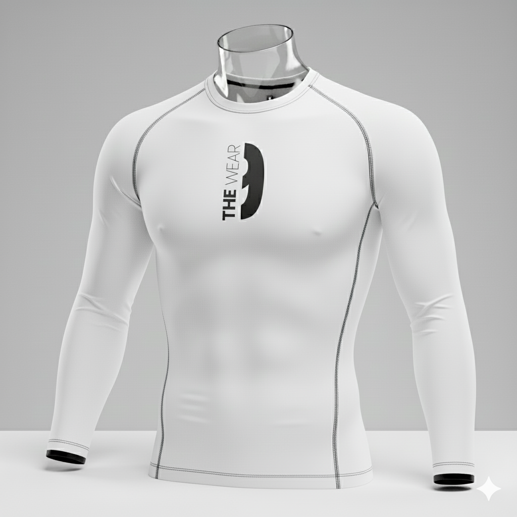 Long Sleeve Compression T-shirt White